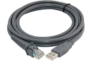 innov8 USB 2.0 A Male to RJ45 Barcode Scanner Data Cable Compatible With Motorola Symbol LS1203 LS2208 lS3408 LS3578 LS4278-3m