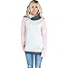 Produktbild Damen Mode Kapuzenpullover, Bestop Weibliche Mode Damen Patchwork Hoodie Sweatshirt Modisch Langarm Pullover Tops Bluse Gemütlich Mit Kapuze outwear (L, Rosa)