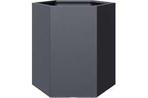 vidaXL Jardinière Anthracite hexagone 46x40x45 cm Acier