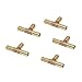 Produktbild Fenteer 5er-Set Messing T-Stück Schlauchverbinder Durchmesser: 4mm - 12mm - 10 mm