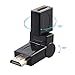 Produktbild I30 HDMI Buchse auf HDMI Stecker Adapter 180°+180° drehbar TV 1080p vergoldet, Plug und Play, Übertragung von Audio und Video Daten
