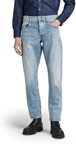 G-STAR 3301 Regular Tapered Jeans, Jeans Uomo, Blu (Lt Indigo Aged 51003-c052-8436), 27W / 32L