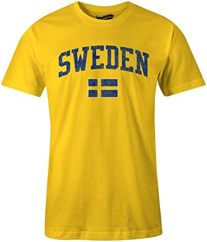 Sweden MyCountry Vintage Jersey T-Shirt (Gold) - Size X-Large