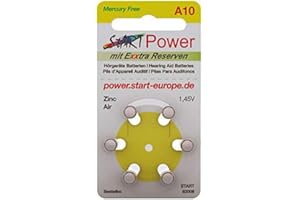 StartPower PR70 Lot de 12 Piles pour appareils auditifs - Type A10-1,45 V - 100 mAh
