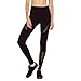 Produktbild UFACE Damen Schnell Trocknende Ausschnitt Nähte Yogahosen Hohe Taille Skinny Leggings Patchwork Mesh Push up Yoga Hosen (S, Schwarz)