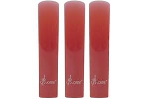 GETDOUBLERICH 3 lengüetas de saxofón, plástico de resina, ideal para clarinete y saxofón soprano/alto/tenor (rojo tenor)