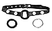 Produktbild XXdreamSToys Leder-Latex-Metall-Ringknebel