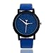 Produktbild Women's Watches Damenuhren, Kingwo Armbanduhr Herrenmode-Mädchen-Minimalist-Art- und Weiseuhren für Geliebt-Leder-Bügel-Uhr (Blau)
