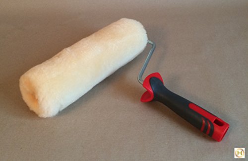 Profi Lammfellrolle Lammfellwalze Lammfell Roller Malerrolle 27 cm 2 K Griff - 2