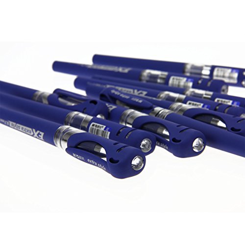 Gel Kugelschreiber, Tintenroller, Gelschreiber, Gelstifte 12 Stuck 0.7mm Blau - 5