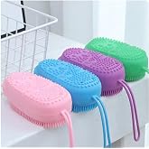 Ankanorm S&uuml;ngerli Silikon Banyo Kesesi, Silikon Peeling Lifi, K&ouml;p&uuml;rt&uuml;c&uuml; Silikon Banyo Kese