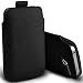 Produktbild Fone-Case (Black) Aldi MEDION LIFE E5005 Qualität PU-Leder Pull Tab Stilvolle Einbau Beutel Hülle