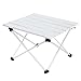 Price comparison product image elecfan Aluminum Alloy Folding Table Camping, Outdoor Portable Lightweight Collapsible Mini Rectangle Table for BBQ Camping Picnic Party Hiking Fishing (Small)