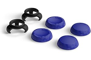 SCUF Uchwyty na Kciuki – 4 Sztuk z 2 podstawami – Taktyka – Uchwyty na Kciuki z Joystickiem do Kontrolera Xbox One i Xbox Series X|S, PS4, PS5, Nintendo Switch Pro – Niebieski