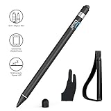 【1 Stift, 2 Tipps】Der Ciscle-Bleistift wird mit 2 Spitzen geliefert: Die eingebaute Feder mit 1,5 mm superfeiner Kupferspitze bietet ein echtes Gefühl wie Bleistift-Woks auf Papier; Mit dem passiven Fasertipp können Sie das tun, was Sie möchten, z. B. im Internet surfen oder Spiele spielen. Es gibt auch einen Anti-Fouling-Handschuh mit Handflächen-Rückweisungsfunktion, den Sie beim Schreiben auf dem Touchscreen ablegen können.