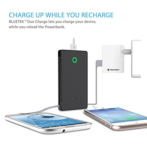 TeckNet Batterie Externe de 6000 mAh avec Le c  ble int  gr    Chargeur Externe Chargeur de Secour avec la Technologie Intelligente BLUETEK pour Les S