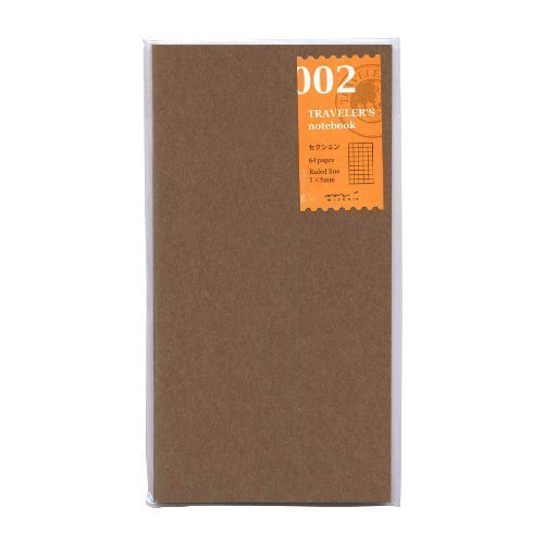 Preisvergleich Produktbild Midori Nachfüllpack für Reise-Notizbuch, kariert (refill 002)