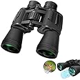 IKTU High Power 20x50 Binoculars, Compact HD Professional/Daily Waterproof Binoculars Telescope for Adults Bird Watching Travel Hunting Football with Case and Strap (168FT at 1000YDS)