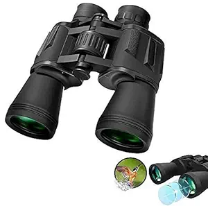 IKTU High Power 20x50 Binoculars, Compact HD Professional/Daily Waterproof Binoculars Telescope for Adults Bird Watching Travel Hunting Football with Case and Strap (168FT at 1000YDS)