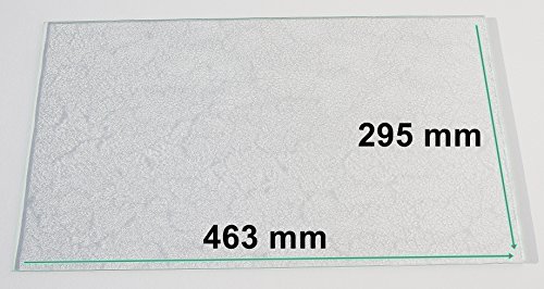 Khlschrank Einlegeboden / Glasplatte / Gemsefach  Strukturglas 4 mm dick  463 mm x 295 mm - Direkt vom Glasereifachbetrieb!!!