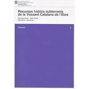 Recursos hídrics subterranis de la vessant catalana de l'Ebre