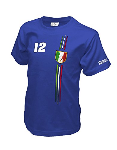 ITALY FAN SHIRT – ITALIEN – KIDS – ROYALBLAU – T-SHIRT by Jayess-Kids Gr. 122/128