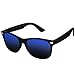 Silver Kartz Wayfarer Rectangular Unisex Sunglass (wy095|40|Black) RS.295.00