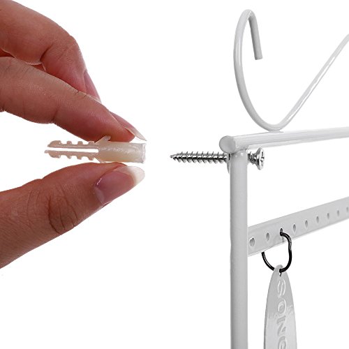 Songmics Neu Schmuckständer Metall Weiß JDS002W - 7