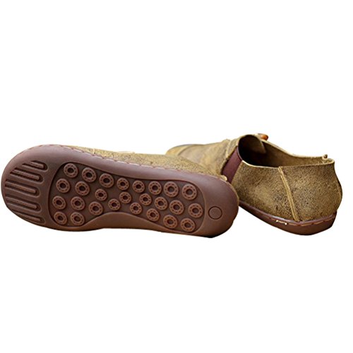 Vogstyle Damen Frühjahr/Sommer Handgefertigte Leder Ebene-Schuhe - 4