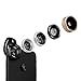 Price comparison product image MOMAX 5 in 1 Phone Camera Lens Kit, 180 degee Fisheye+120 degree Wide Angle+15x Macro+CPL Filter+2.5X Telephoto Lens, Clip-On Camera Lens for iPhone 7/6s/6s Plus, Samsung, LG, Moto, HTC, Sony etc.