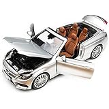 Mercedes C Klasse A205 Cabriolet Silber 0 Modellauto Fertigmodell I Iscale 1 18 Amazon De Spielzeug