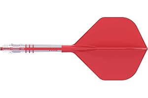 CUESOUL ROST T19 Asta e Aletta per Freccette Integrate in Carbonio, Forma Standard Grande, Set da 3