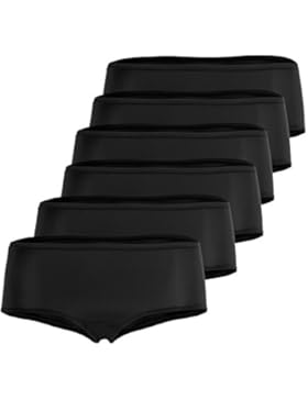 Fabio Farini 6er-Set sportlich-leichte Damen-Slips in sechs starken Farben