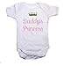 Personalised Princess & Crown Girls Baby Grow/Vest Baby Shower Gift Add Any Name