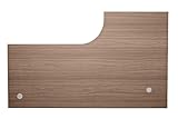Hammerbacher Höhenverstellbarer Schreibtisch F-Serie Farbe (Tischplatte): Nussbaum, Farbe (Fuß): Schwarz
