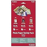 Canon VP-101 Fotoğraf Kağıdı &Ccedil;eşitli Paket, 10 x 15 cm, 1 x 10 ve 2 x 5 Yaprak