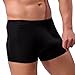 Produktbild TUDUZ Herren Low-Rise Boxershorts Boxer Briefs Trunks Unterwäsche Shorts Bulge Pouch Unterhosen Baumwolle (Farbe wählbar) (Schwarz -A, S)