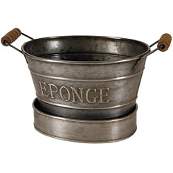 Bassine savon épong en zinc