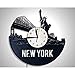 Produktbild GYGUYHIHY New York Skyline Uhr Kreative Uhr, LED Nachtlicht Moderne Beleuchtung Wand Acryl Farbe Dekoration Fernbedienung Wand Clock 12Inch