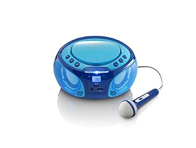 Lenco SCD-650 - Karaoke Radio - CD player - USB - LED - Bleu