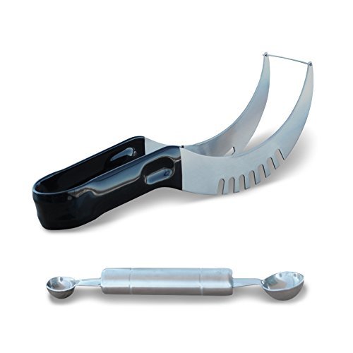 Cortadora Corer y cortadora de sandía Mercier Corper de Mercier - Acero inoxidable de alta calidad + Bonus Melon Baller