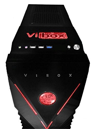 VIBOX Scope Komplett-PC Paket 11 Gaming PC – 3,9GHz AMD A4 Dual-Core APU, GT 710 GPU, preiswerte, Desktop Gamer Computer mit Spielgutschein, 19″ Monitor, Tastatur & Mouse Set (DE QWERTZ), Windows 10, Blau Innenbeleuchtung, lebenslange Garantie* (3,7GHz (3,9GHz Turbo) superschneller AMD A4-6300 Dual-Core-APU / CPU-Prozessor, Nvidia GeForce GT 710 1GB Grafikkarte GPU, 8GB DDR3 1600MHz RAM, 1TB (1000GB) SATA III HDD 7200rpm Festplatte, 400W 85+ Netzteil, Vibox blaues Gehäuse, FM2+ Mainboard) - 7