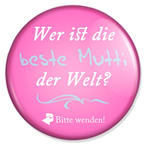 Spruch Wer ist die beste Mutti der Welt Schminkspiegel, Taschenspiegel Schminkspiegel Reisespiegel Handspiegelmit 59 mm Durchmesser