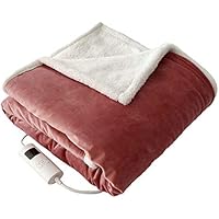 HomeTronix Luxurious Electric Heated Throw Soft Fleece Red Over Blanket  Double : Amazon.co.uk: Home u0026 Kitchen