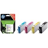 Lot De 4 Cartouches D'encre Compatibles HP364XL - Avec Puce - Pour Imprimantes HP Photosmart, Deskjet