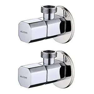 ALTON ALD562 Brass Angle Valve With Wall Flange, Chrome (2-Piece Set)