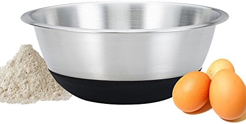 Genietti Mixing Bowl Non-Slip Mixing Bowl Stainless Steel 27 cm