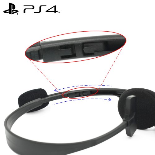 iprotect Gaming auriculares con micr  fono para Sony Playstation 4 negro