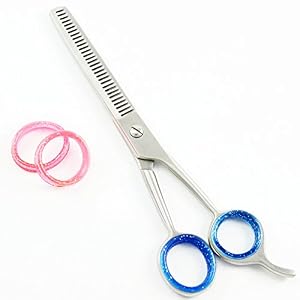 5" Professional Saloon Hairdressing Hair Cutting Thinning Barber Scissor thinner Set - Image 4