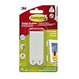 Se cuelga de forma segura Command 17206 Pack de 8 tiras para cuadros grandes color blanco, Set de 8 Piezas